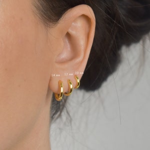 delicate hoop gold * small hoop earrings silver * fine earring * gold earrings * Gold hoop *sterling silver *minimalist* dainty earring gold