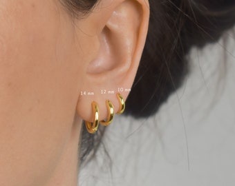 delicate hoop gold * small hoop earrings silver * fine earring * gold earrings * Gold hoop *sterling silver *minimalist* dainty earring gold