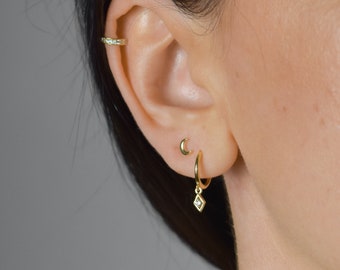 CZ Ear Cuff * dainty Ear Cuff gold *CZ Ear Cuff silver *tiny cuff *minimalist *non-pierced Ear Cuff *Huggie CZ Ear Cuff silver *gold jewelry