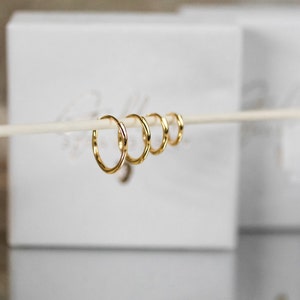 delicate hoop gold * small hoop earrings silver * fine earring * gold earrings * Gold hoop *sterling silver *minimalist* dainty helix hoop