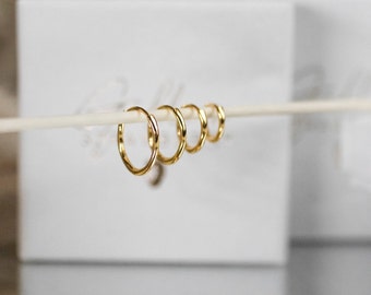 delicate hoop gold * small hoop earrings silver * fine earring * gold earrings * Gold hoop *sterling silver *minimalist* dainty helix hoop