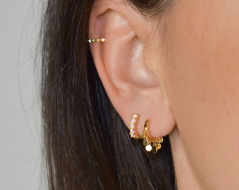 Serrated Ear Cuff Gold * Ear Clamp Gold * Sterling Silver Ear Cuff * minimalist Ear Cuff* Gold Ear Cuff * tiny Ear Cuff *dainty jewelry gold