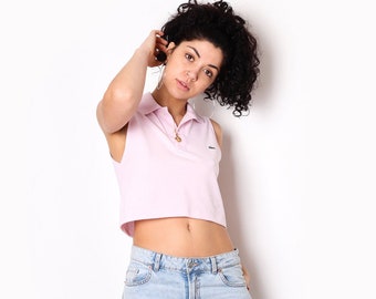 lacoste crop top womens