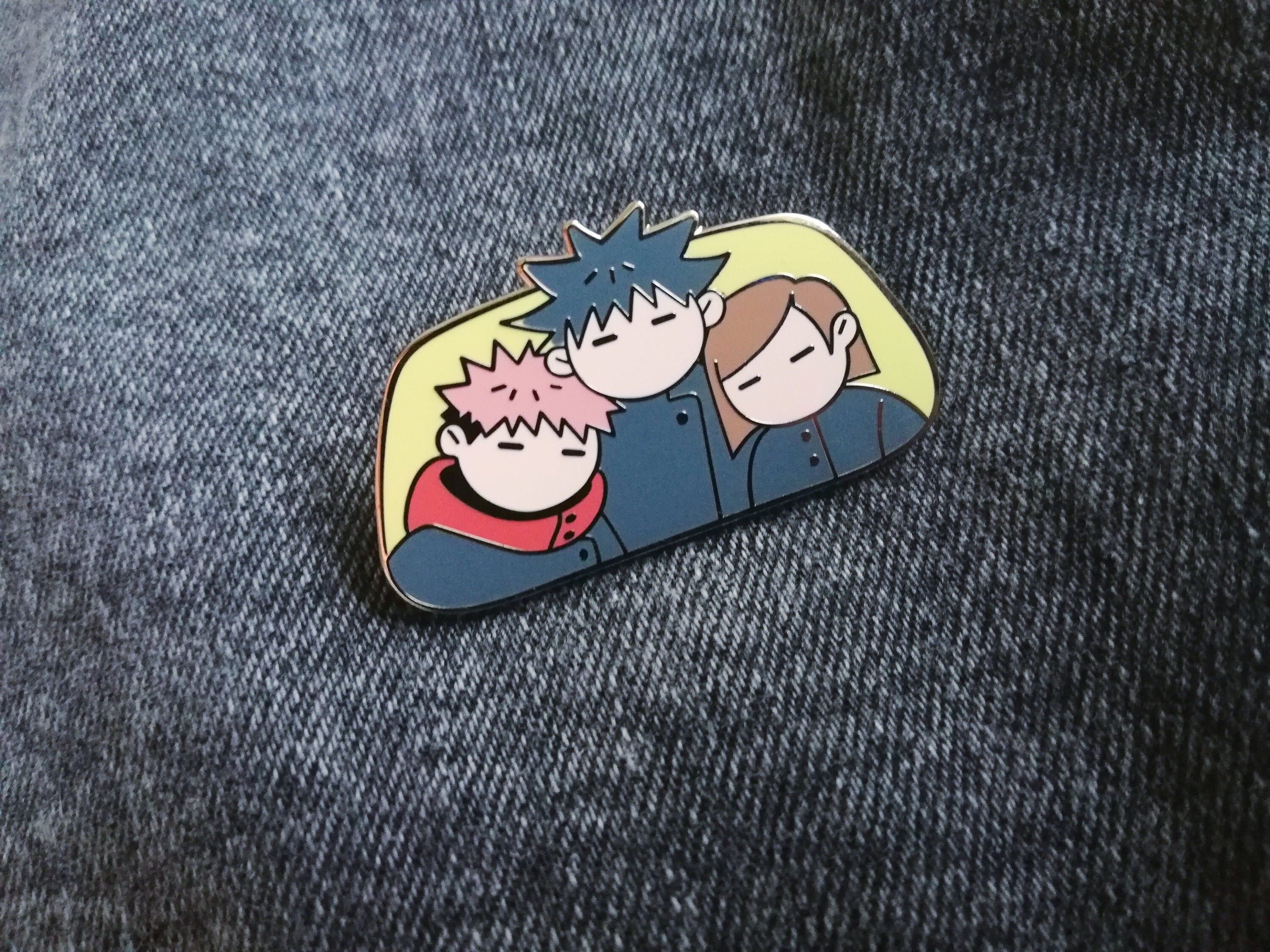 jujutsu kaisen trio - enamel pin