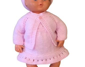 Beautiful hand knitted dolls clothes  - 40 cm Tiny Tears