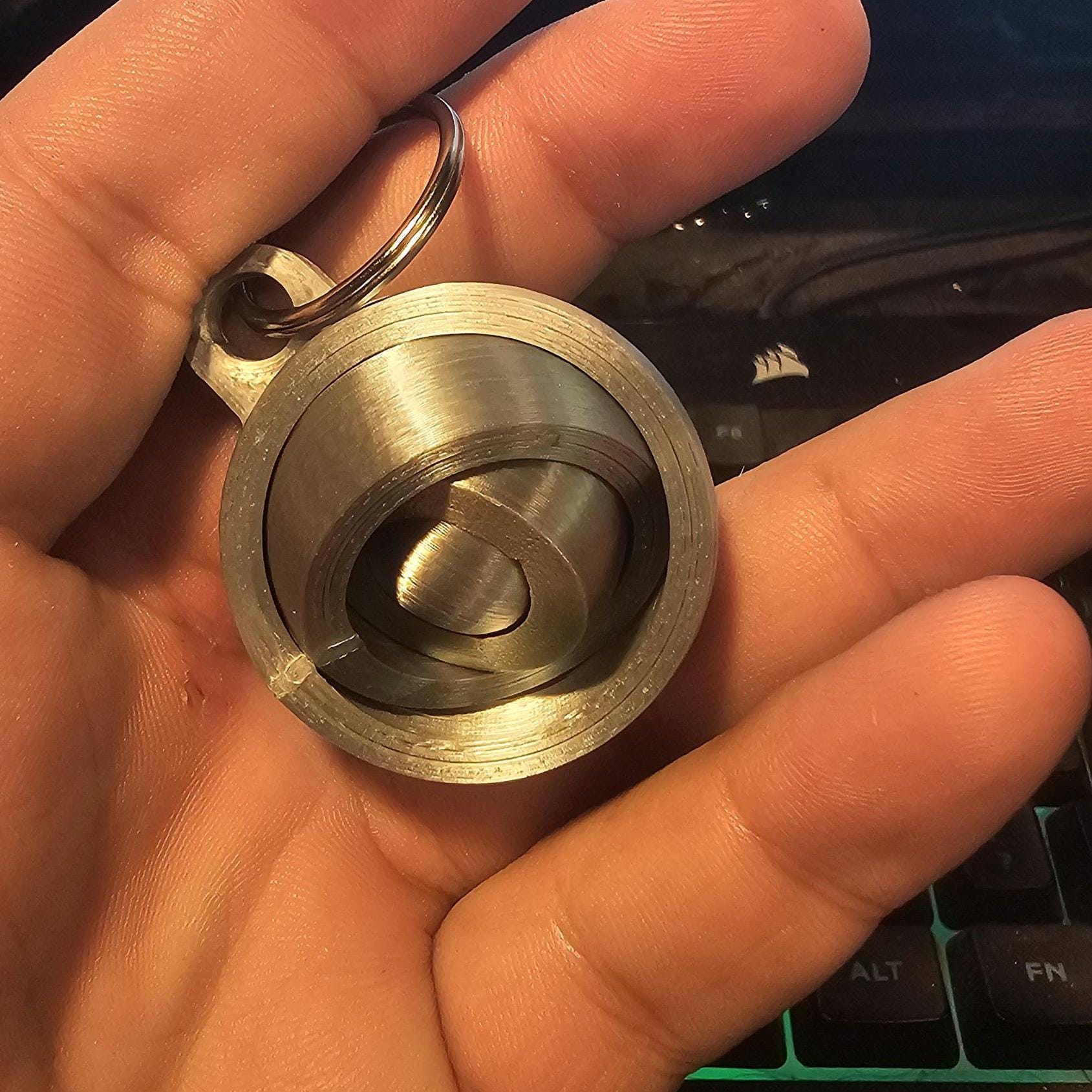Fidget Gyroscope Keychain - Etsy