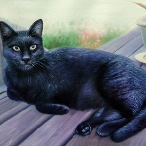Cat Portrait Cat Lover Gift Cat Memorial Gift Custom Pet Portrait from Photo Custom Cat Painting Custom Dog Portrait Handmade Gift