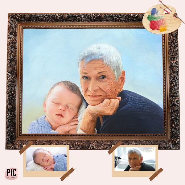 Custom Paint Canvas With Deceased Loved One Etsy