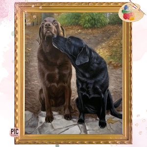 Custom Pet Portrait Pet Memorial Gift Custom Dog Portrait Painting from Photo Pet Loss Gift Custom Oil Painting Pet Remembrance Gift