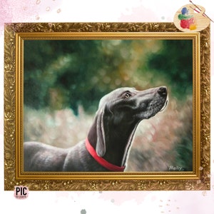 Custom Pet Portrait Pet Memorial Gift Custom Dog Portrait Painting from Photo Pet Loss Gift Custom Oil Painting Pet Remembrance Gift