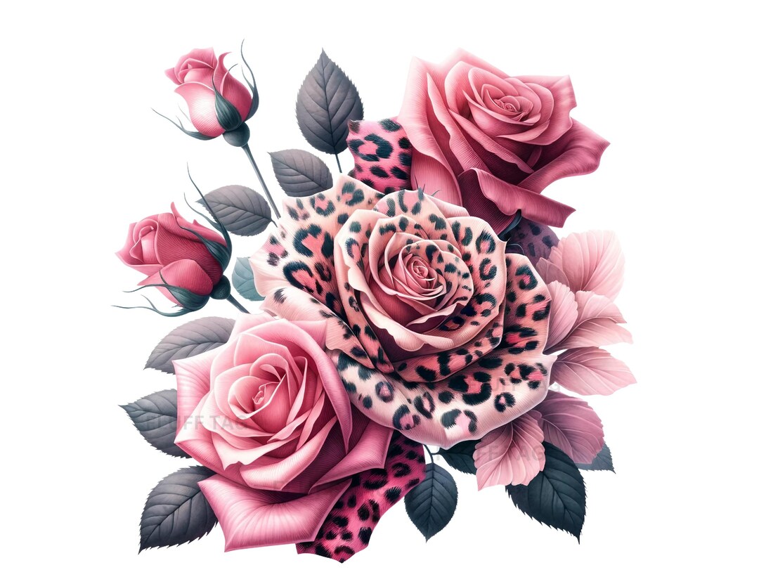 Roses Animal Print 28 Images Transparent Background Commercial Use ...