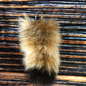 Tanned Canadian Lynx Tail Key Chain Odd Unique Christmas Gift Craft Purse Art supply backpack Purse Halloween