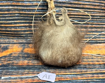 buffalo scrotum tobacco pouch Belt bottle/can holder, Real Bison nut sack RARE bull scrotum tobacco pouch Sioux