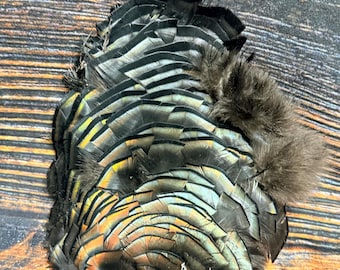 Real Wild Turkey mini tail feather millinery bustle Western Decor Art Craft Supply Jewelry odd Hand Fan decoy  Witchcraft Festival hat