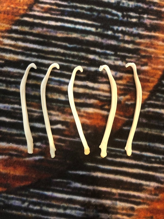 5 Real Mink Baculum Penis Bone Animal mount Oddity Dick Christmas birthday gag Gift fish hook Art craft supplies Materials Collection