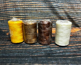 4 Artificial Sinew rolls thread sewing Unique Christmas Gift Medieval western Craft animal art bow fishing leather beading beads supply