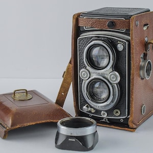 Appareil Photo Rolleiflex Compur – Format 6x6, Années 1930, Noir (occasion)