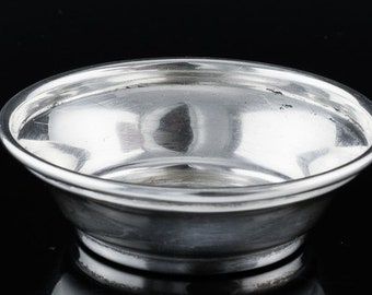 Excellent Carl Poul Petersen Mid Century Modern Sterling Silver Candy Dish Nut Bowl ~ Important Canadian Silversmith