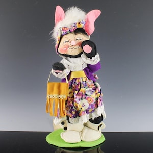 Hard to Fine Vintage Annalee 15 inch Valerie Bunny Doll ~ Great Easter Display or Holiday Gift - One of Many Annalee Dolls Listed