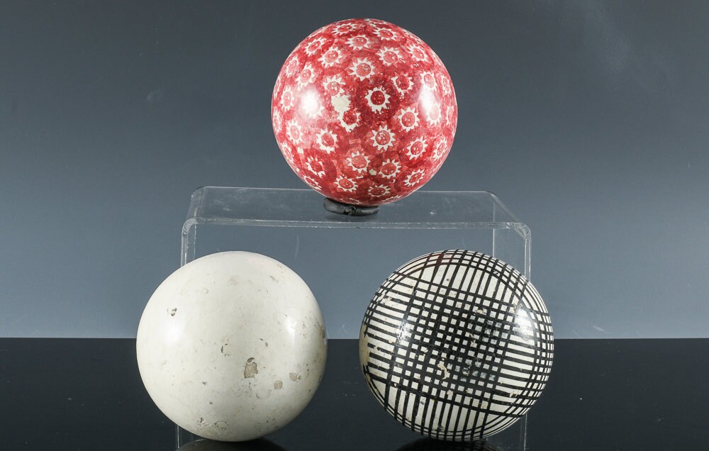 Rare Antique Victorian Carpet Ball Your Choice - Scottish