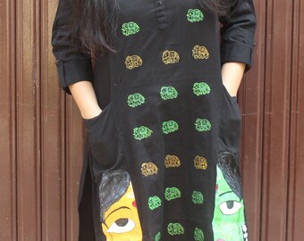 hand painted kurtis online