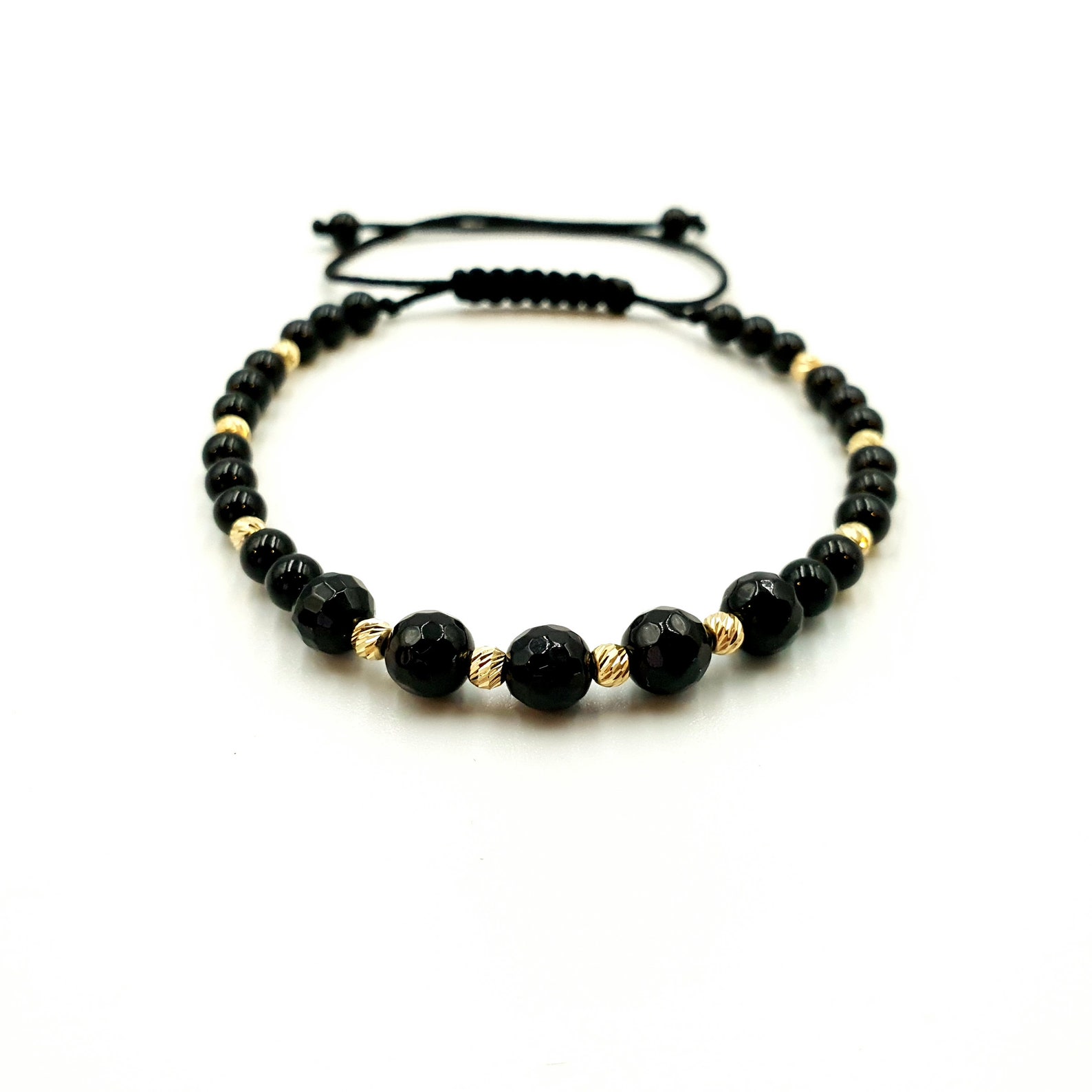 GOLD Bracelets/bracelet in 14k Yellow SOLID Gold/handmade Etsy