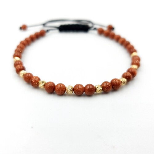 14K yellow solid Gold beads shops natural Jade beads bracelet / Gold Jewellry/Perfect Gift for Men and Women/Limited edition.