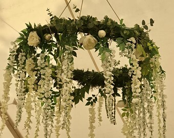 Dekorativ taklampa, blommig ljuskrona, hängande lampa, personlig dekoration