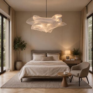 Plafondlamp, hanglamp met gaas, nachtlampje, woondecoratie op maat