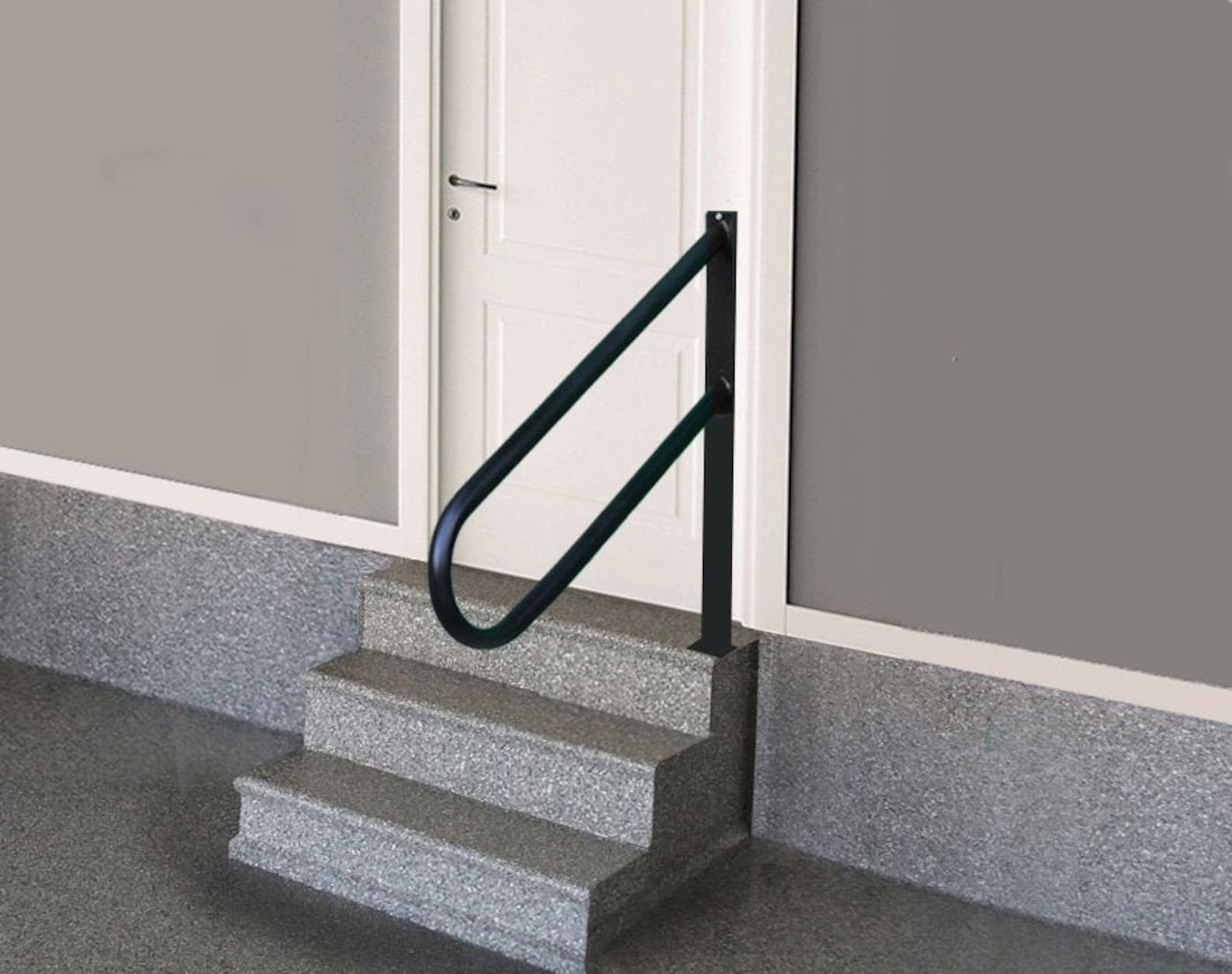 Handrail for 3 or 4 step. For garage steps or front door. Etsy