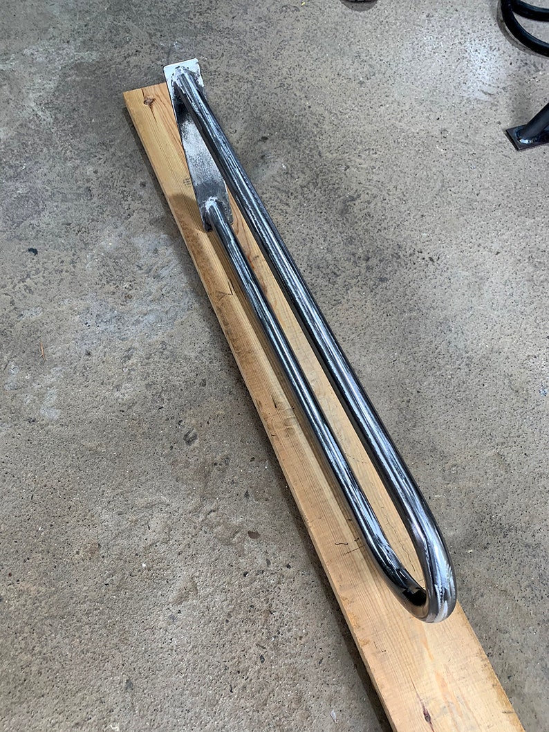 Easy attachment railing for garage steps. Handrail for front Etsy