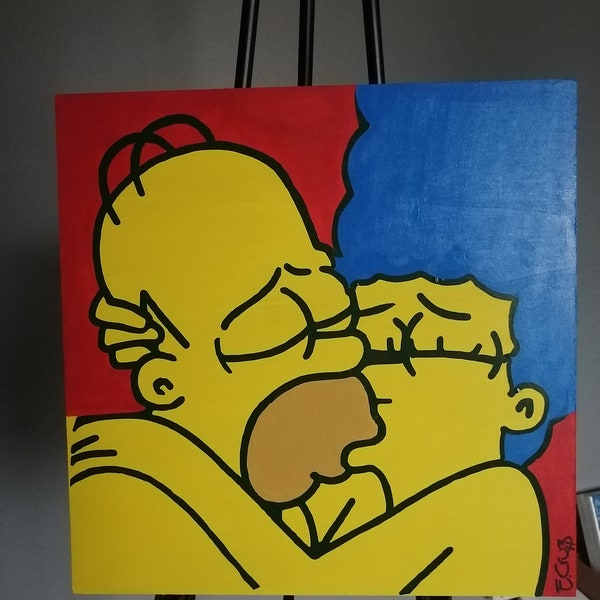 Liebeskummer ( Marge und Homer Simpson) Gemälde