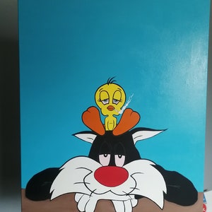 Hacer la paz (Piolín y Silvestre) Pintura