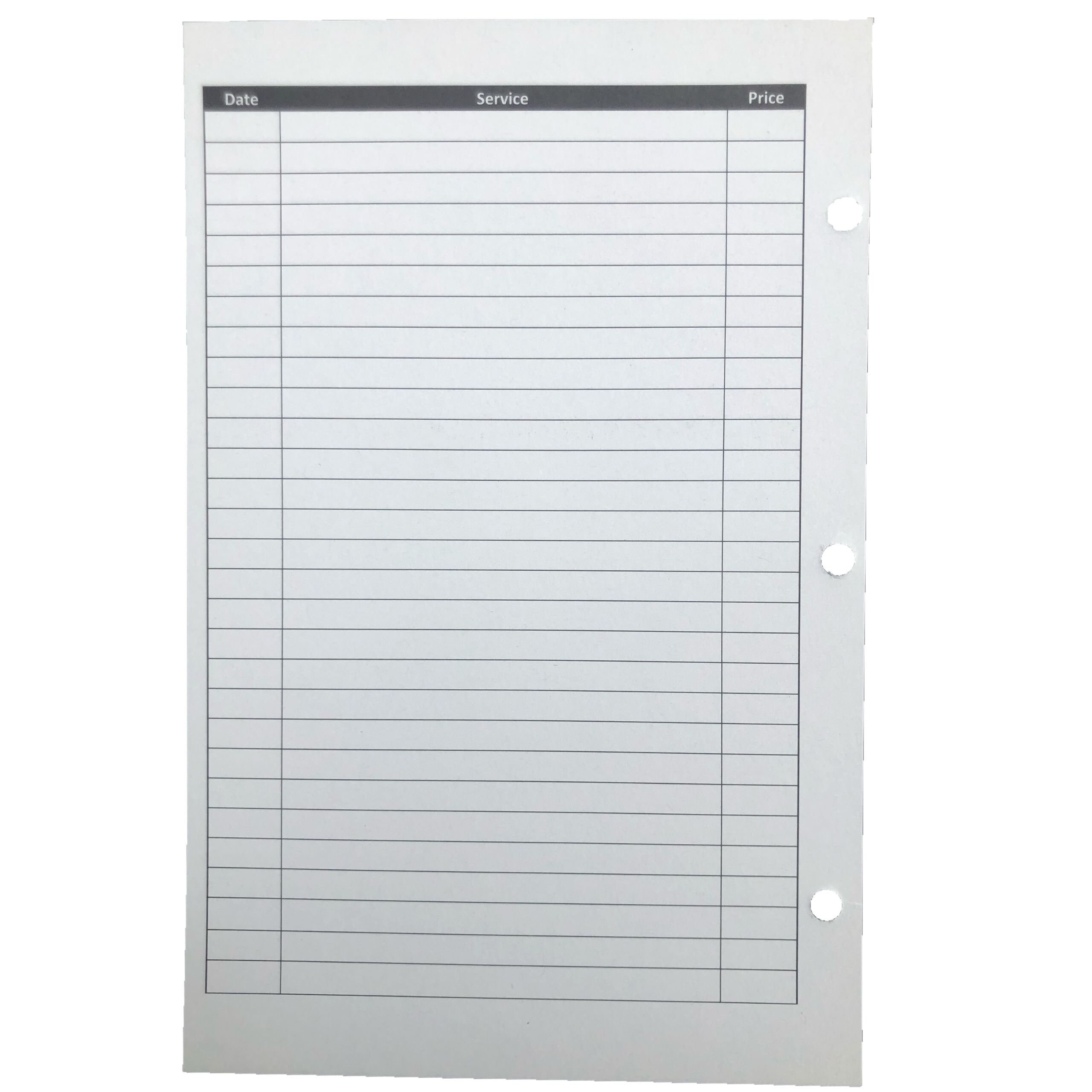 Client Data Binder Insert Cards For Hairdressers, Salons, Beauticians, Spa, Nail Salons, Beauticians Etc. 5.5 X 8.5 Inches - 100 Cards Per Pack - View #2