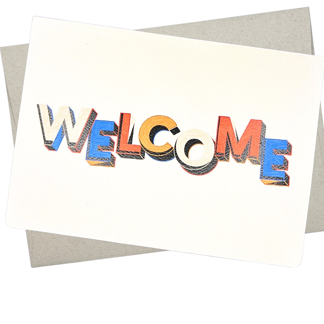 Welcome Card With Envelope (7X5 Inches, Blank Inside) for New Employee ...