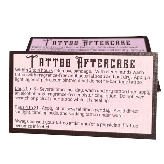 AFTERCARE SHEETS