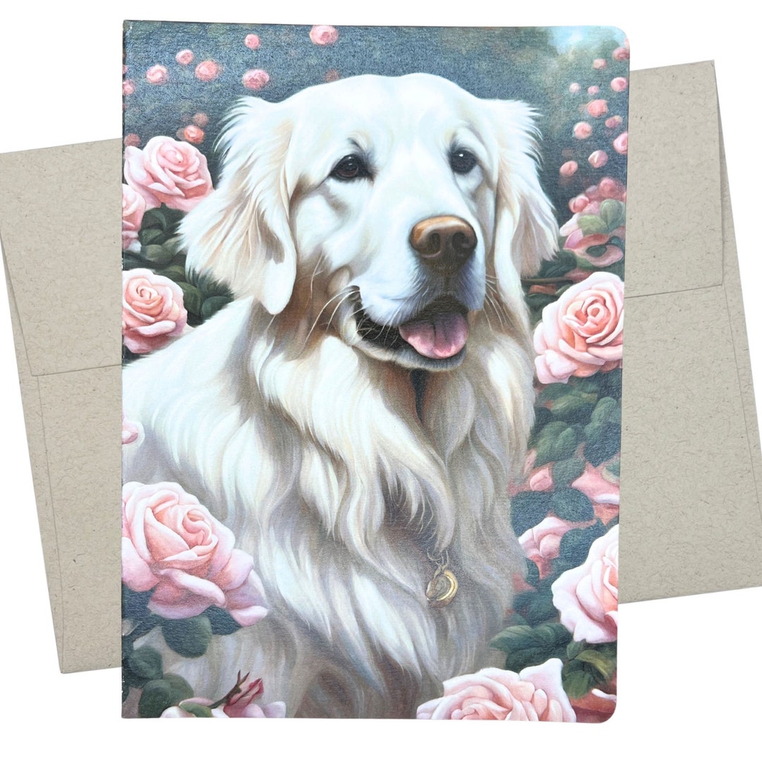 Golden Retriever Greeting Card With Envelope