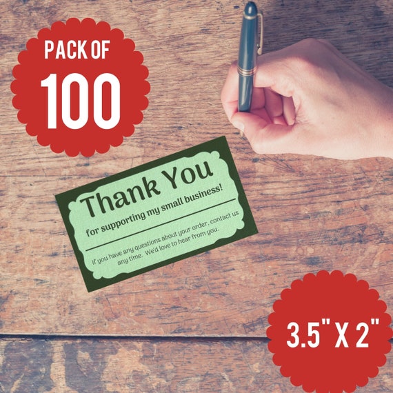Easykart Label 1200PCS Thank You For Supporting Our Small Business Cards And - View #9