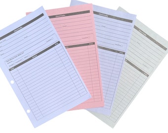 Style Binder Insert Cards (100 per Pack, 5.5" X 8.5") for Salon, Spa, Hairdresser, Nail Salons