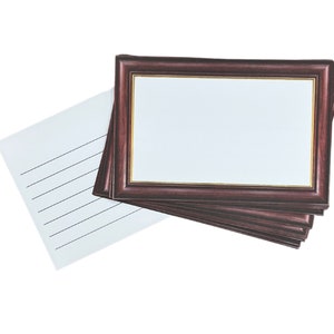 4X6 Framed White Index Cards (100 Cards Per Pack, 6 x 4 Inches) Flashcards, Study Cards