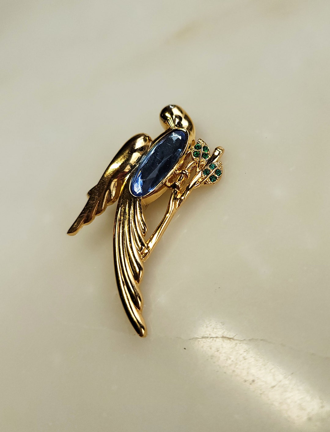 Vintage Monet Parrot Brooch, Parrot Pin, Monet Pin, Parrot Pin With ...