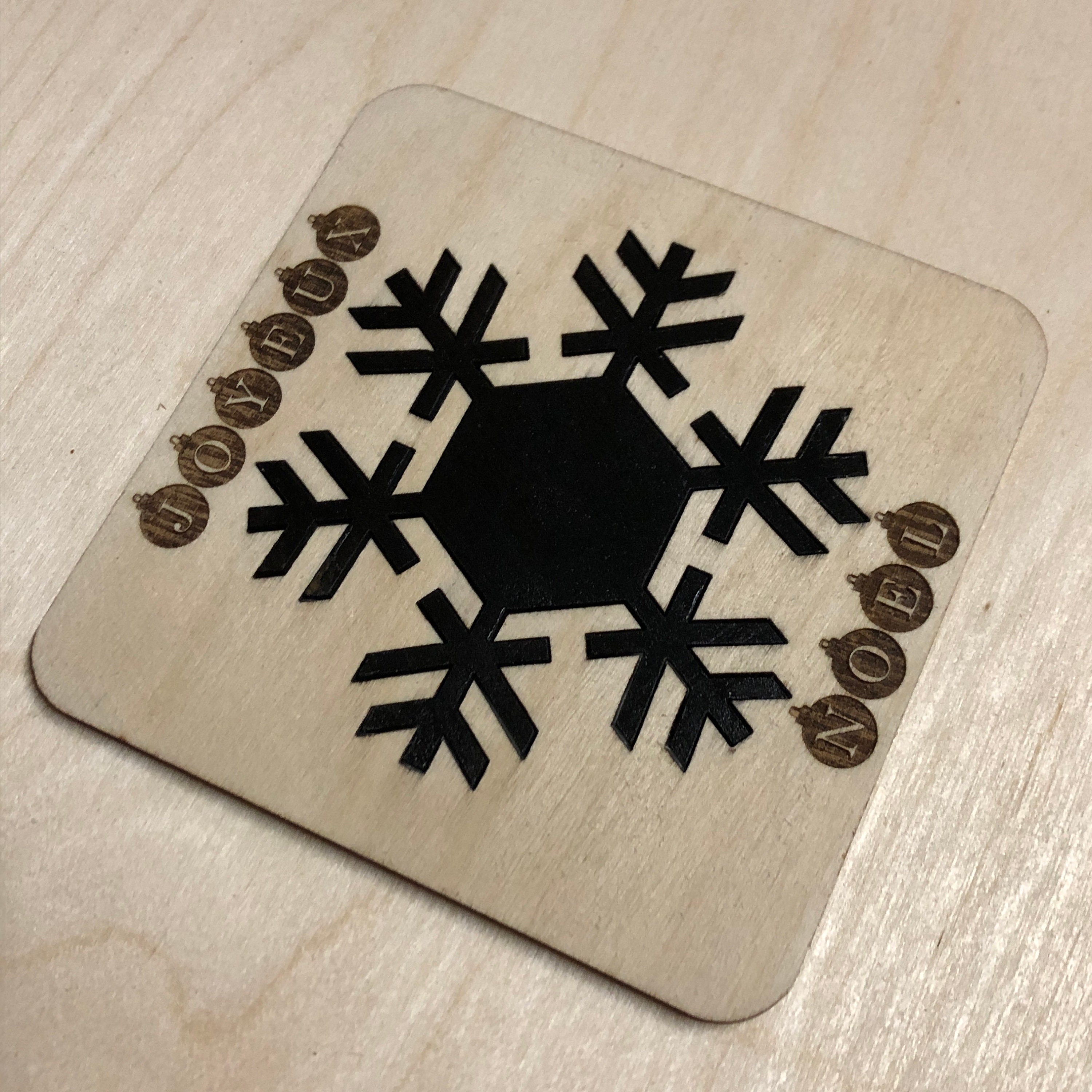 Lot de 4 Sous-Verres Bi-Ton Claires