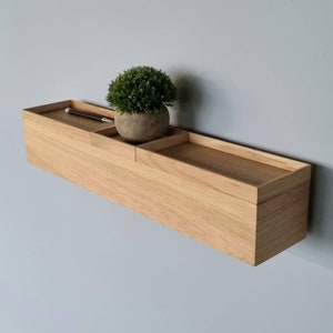 New - 60 cm narrow shelf - floating wall console - narrow console table - entryway organizer wall, hallway organizer