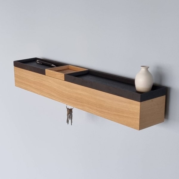 Idées couloir - console murale étroite 72 cm - console murale flottante - table console étroite