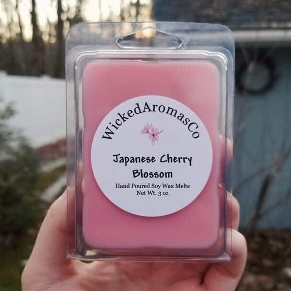 Japanese cherry blossom soy wax melts, Melts for wax warmer, Floral wax cubes