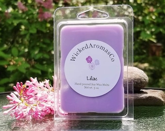 Lilac scented soy wax melts, Natural wax cubes for warmer