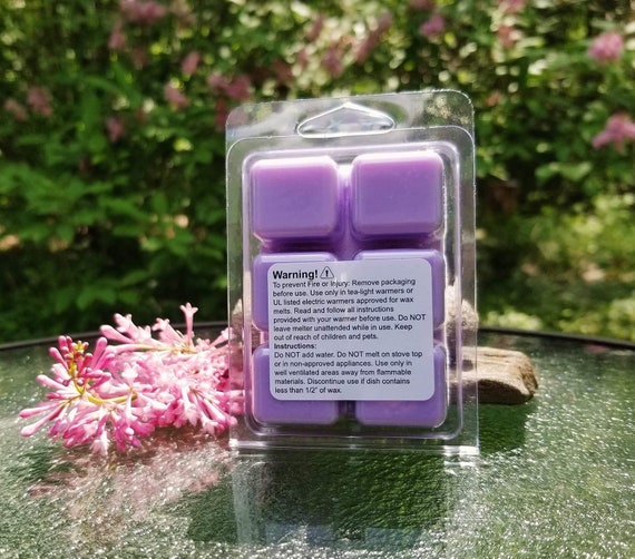 Lilac Scented Soy Wax Melts, Floral Wax Cubes for Wax Warmer