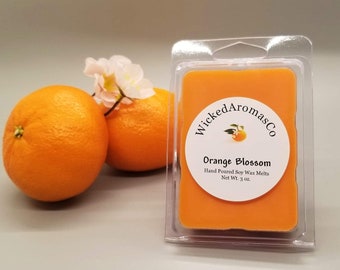 Orange Blossom Soy Wax Melts: Floral Scented, 3oz, Phthalate Free