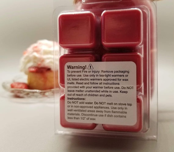Strawberry Shortcake Soy Wax Melts, Melts for Wax Warmer, Toxin Free Wax  Cubes 