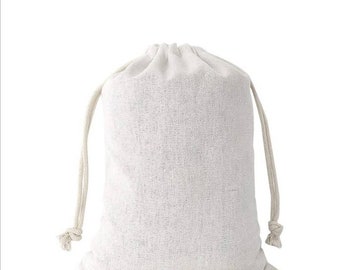 Organic Cotton Muslin Reusable Bath Tea Bags